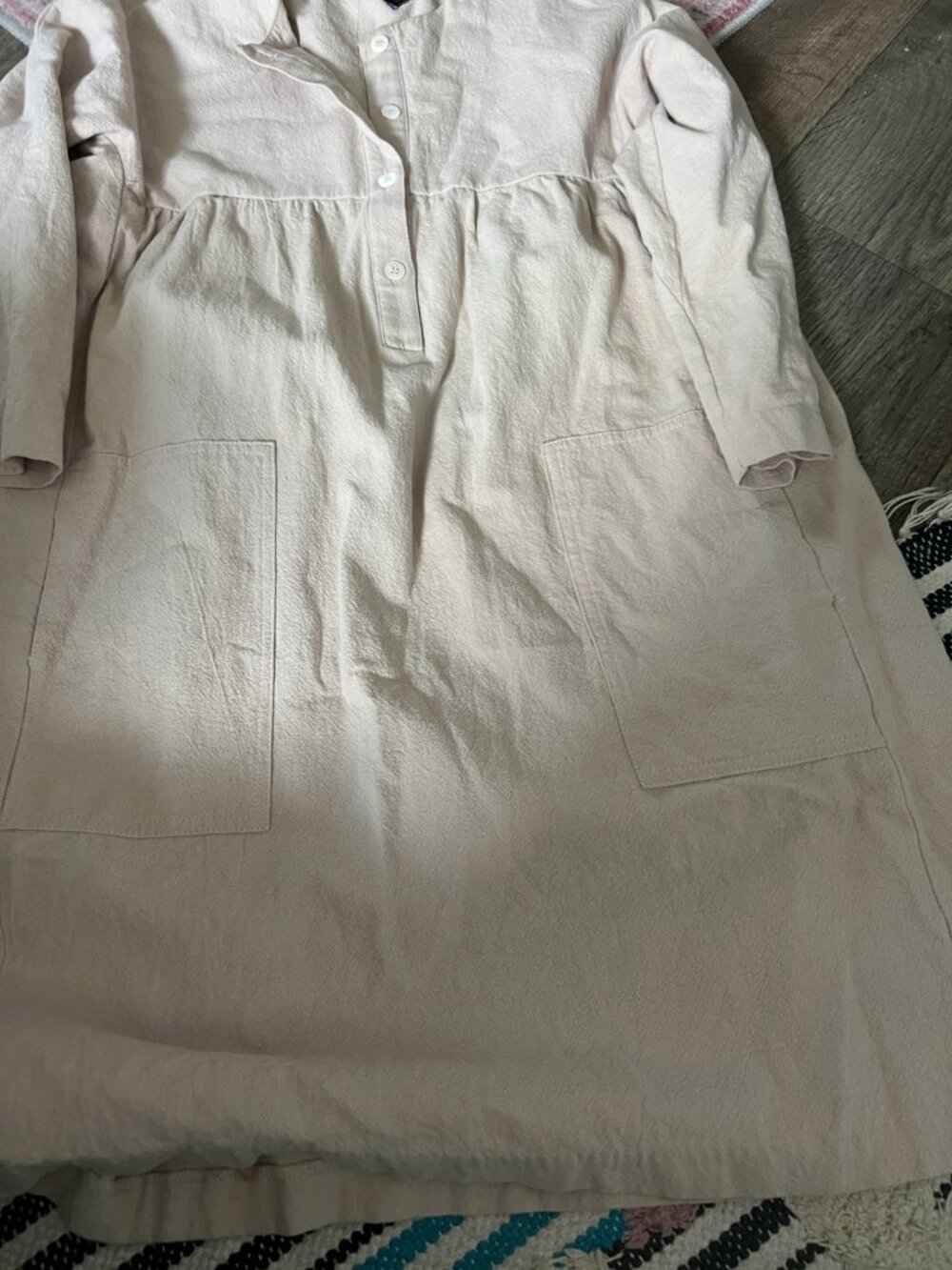 Pomander Place by Tuckernuck Fallon Babydoll Shirt Dress sz XS - Picture 6 of 13